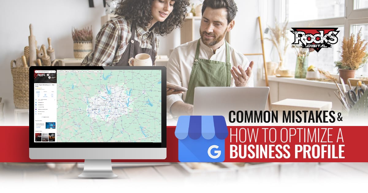 Google Business Profile optimization infographic.